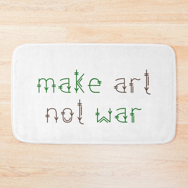 Item preview, Make art not war - natural woody designed and sold by annaguerrawords.