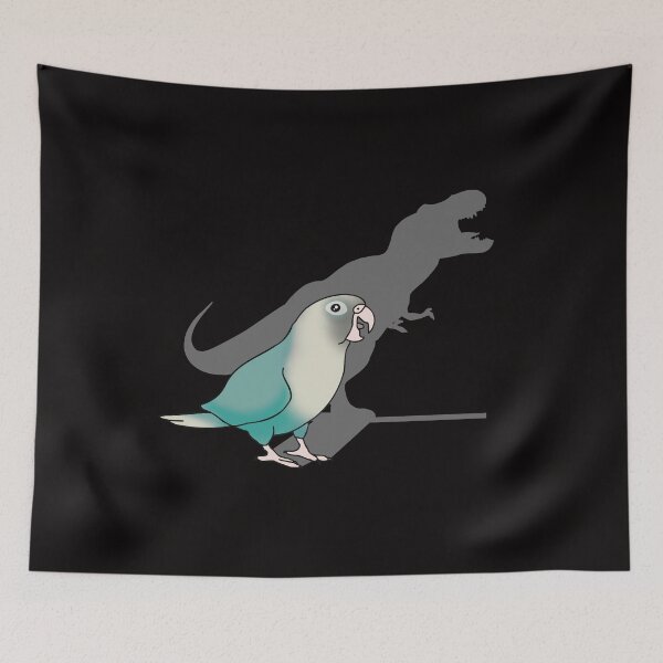 Item preview, Cinnamon Turquoise Green-cheek conure T-rex designed and sold by FandomizedRose.