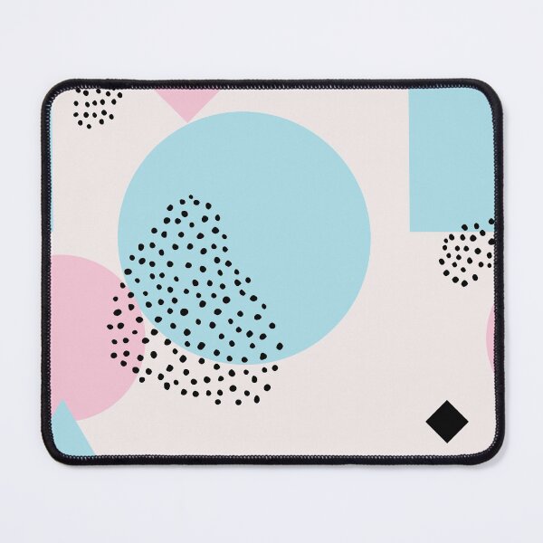 Item preview, Scandinavian Retro Pink and Turquoise Black designed and sold by Pink Pineapple Works.