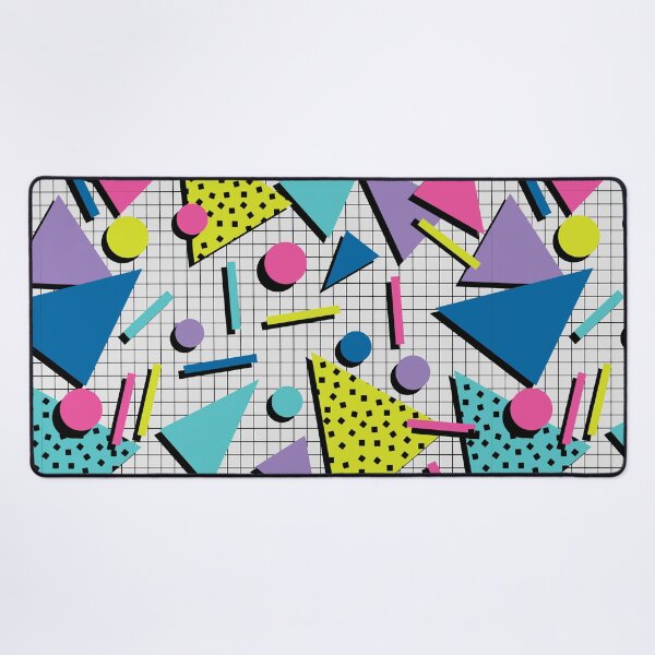 Item preview, Totally Tubular! Retro 80s Memphis Style Inspired Geometric Print designed and sold by Pink Pineapple Works.