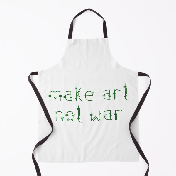 Item preview, Make art not war - natural green designed and sold by annaguerrawords.