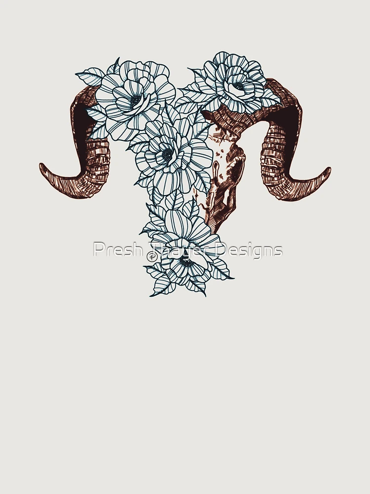Thumbnail 6 of 6, Premium Oversized Sweatshirt, RAM + ROSES designed and sold by Presh Thayer Designs.