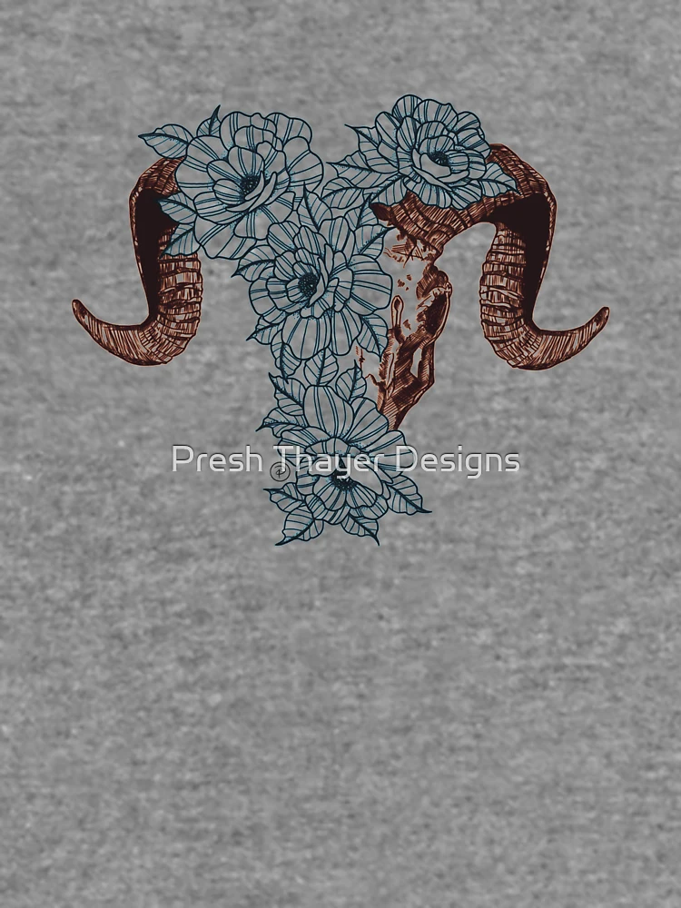 Thumbnail 6 of 6, Lightweight Sweatshirt, RAM + ROSES designed and sold by Presh Thayer Designs.
