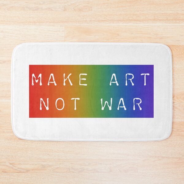 Item preview, Make art not war - rainbow type designed and sold by annaguerrawords.