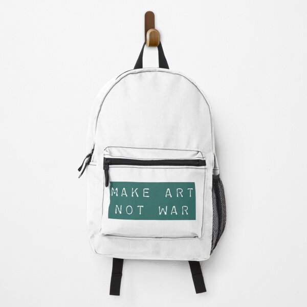 Item preview, Make art not war - teal type designed and sold by annaguerrawords.