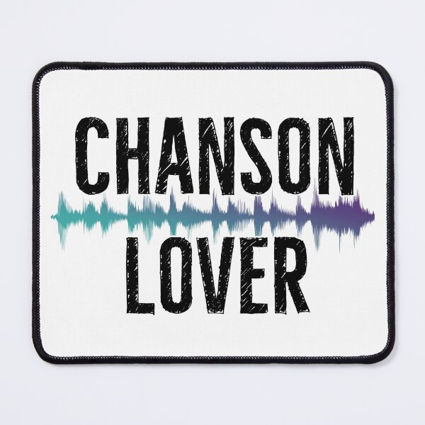 Item preview, Chanson Lover Gift | Blue Sound Wave designed and sold by DanLopesMerch.