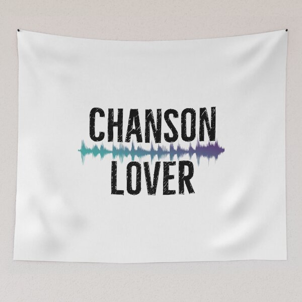 Item preview, Chanson Lover Gift | Blue Sound Wave designed and sold by DanLopesMerch.