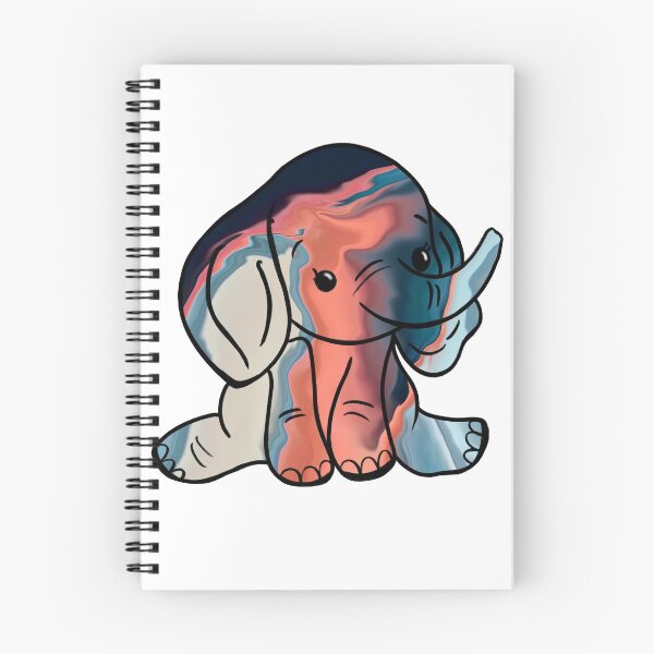 Aperçu de l'œuvre Éléphant mignon et coloré créée et vendue par Mirandum.