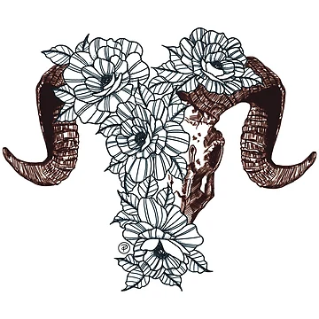 Artwork thumbnail, RAM + ROSES by Presh Thayer Designs