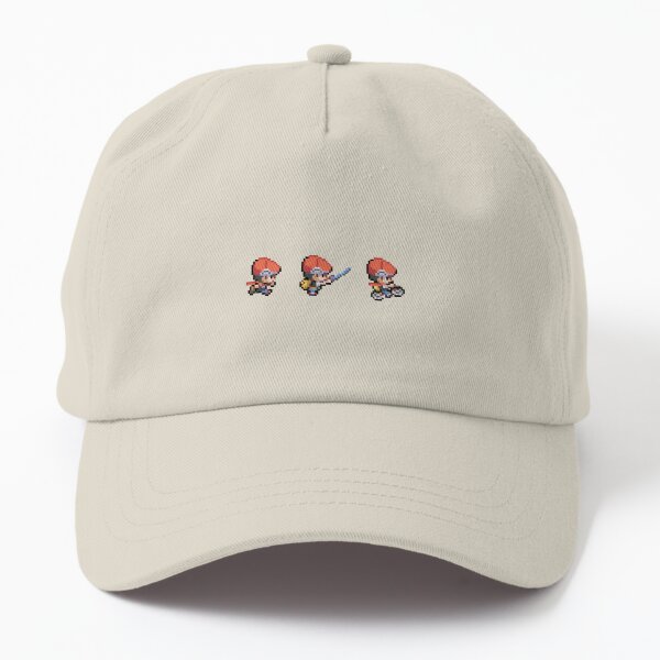 Pokemon Starter Sprites Flat Bill Snapback Hat