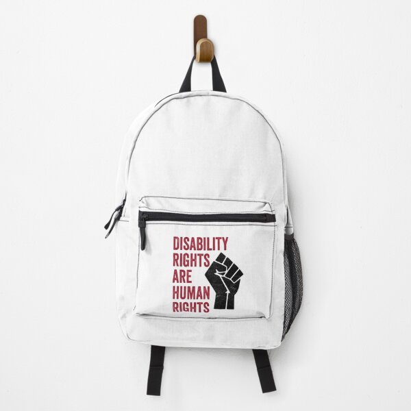 Item preview, Disability Rights Are Human Rights - Political Quote, Graffiti Art, Red, Black and White designed and sold by CoolArtGeek.