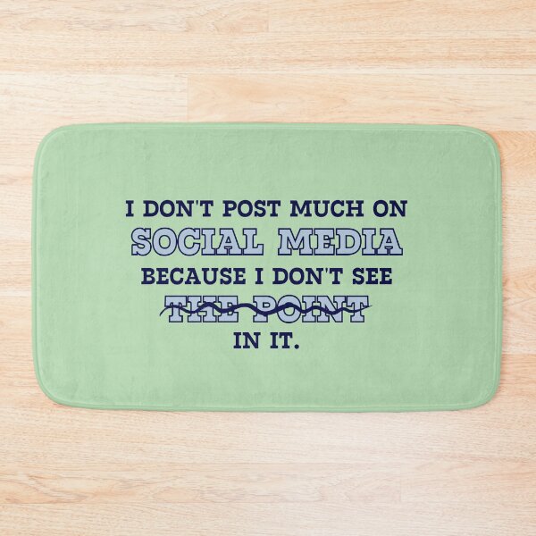 Item preview, I Don't Post Much On Social Media designed and sold by Voyshop.