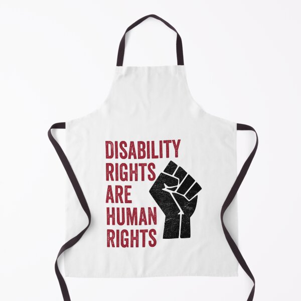 Item preview, Disability Rights Are Human Rights - Political Quote, Graffiti Art, Red, Black and White designed and sold by CoolArtGeek.