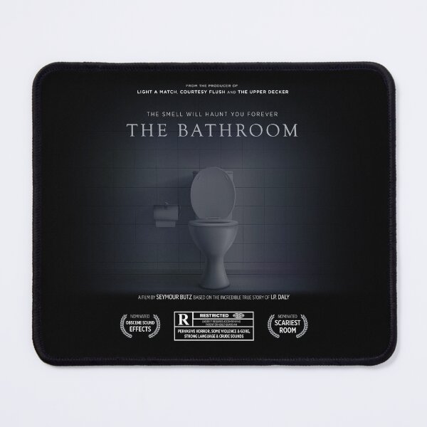 Item preview, The Bathroom Funny Horror Movie Poster Sign designed and sold by BrianSmith84.