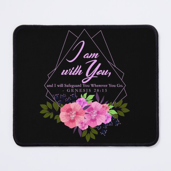 Item preview, I am with you- Floral Design Black BG designed and sold by Yesido.