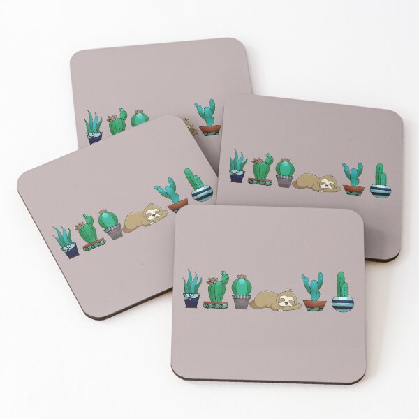 Item preview, Sloth Sleeping And Cacti designed and sold by lazarosdesign.