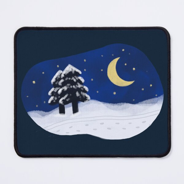 Item preview, Moonlit Winter Night designed and sold by rodentgorl.