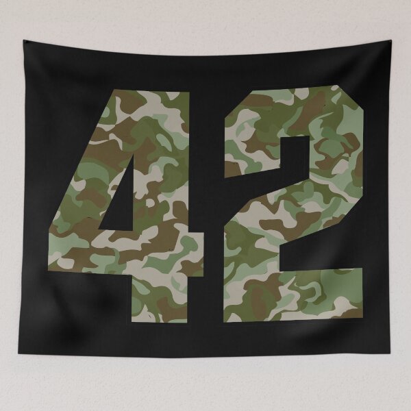 Item preview, Army Camo Number Forty-two Veteran Lucky Number 42 designed and sold by Urosek.