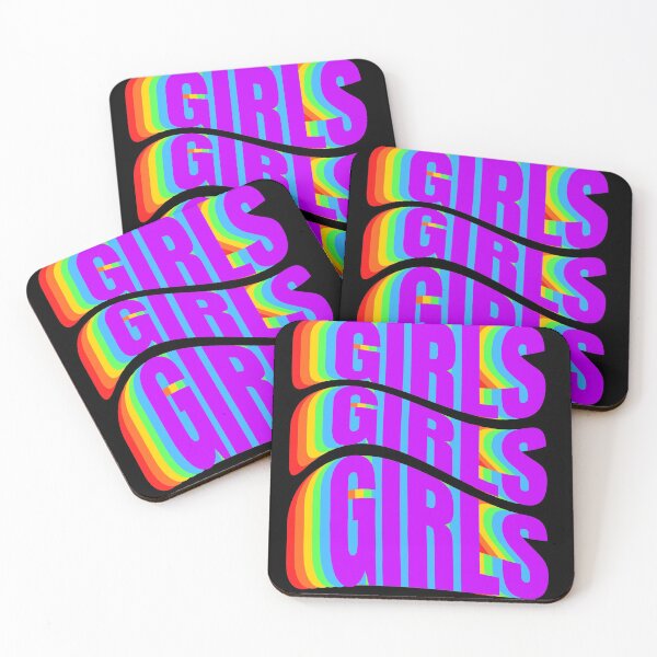 Item preview, Girls Girls Lesbian pride shirt for lesbians designed and sold by lucomini.