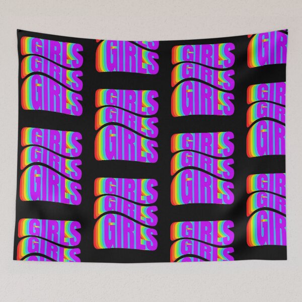 Item preview, Girls Girls Lesbian pride shirt for lesbians designed and sold by lucomini.