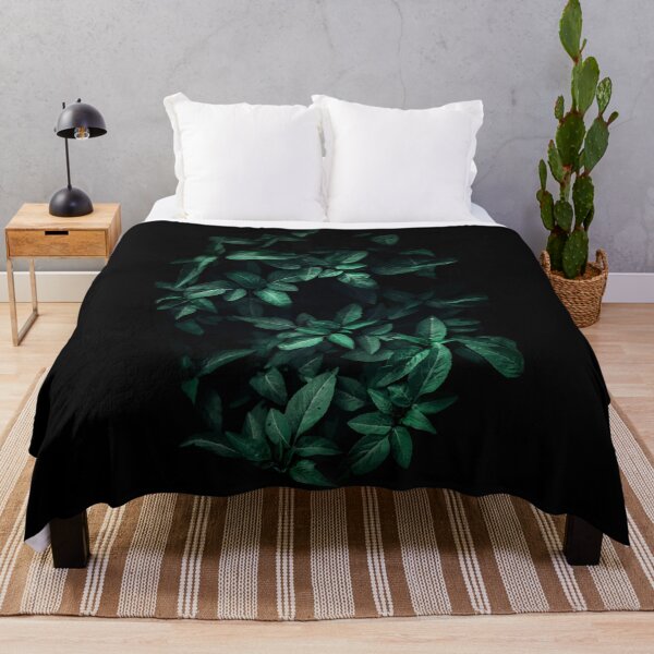 Item preview, Leaves in the dark - Plant-based jungle designed and sold by mitevisuals.