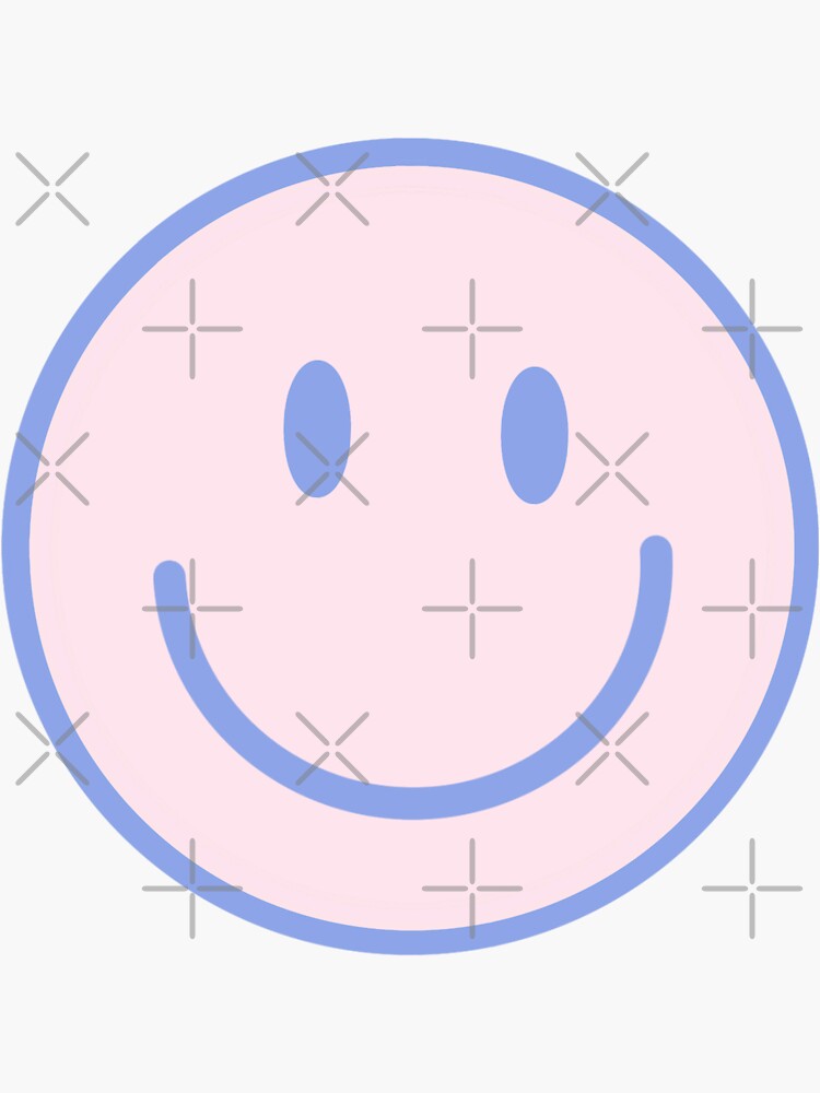 All Smiles Here!-Preppy Aesthetic Trendy Pink or Blue polymer clay