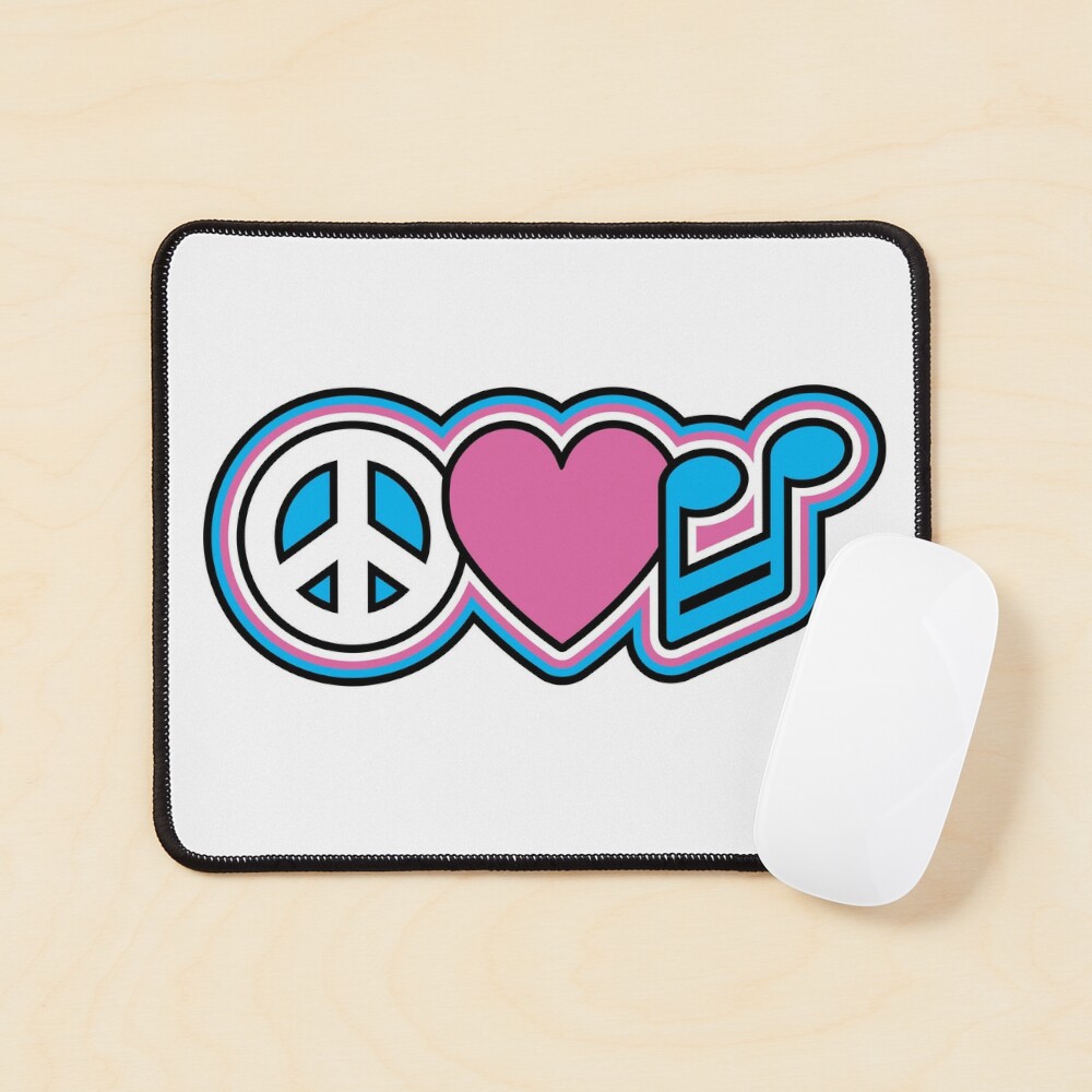 PEACE LOVE MUSIC Symbols Sticker for Sale by Lisann