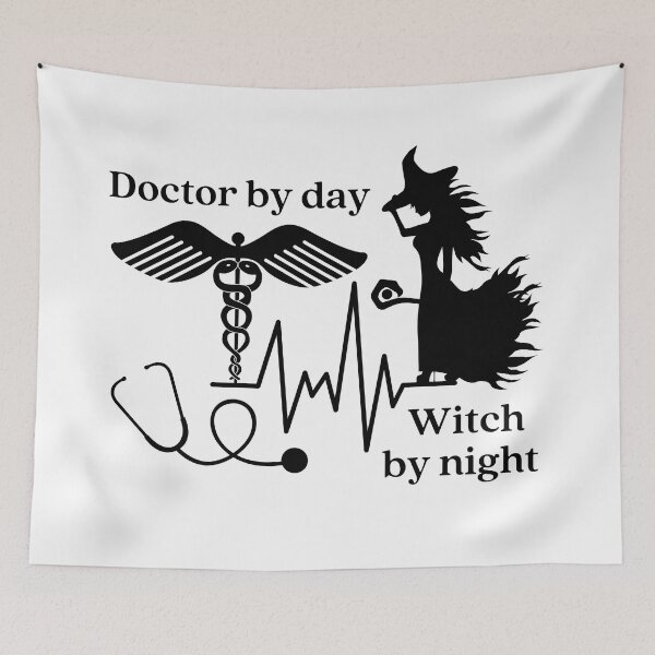Item preview, Doctor by day, witch by night designed and sold by Auntieck.