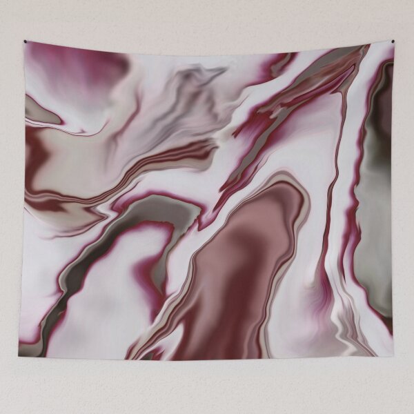 Item preview, Celosia flowing abstract painting  designed and sold by Mirandum.