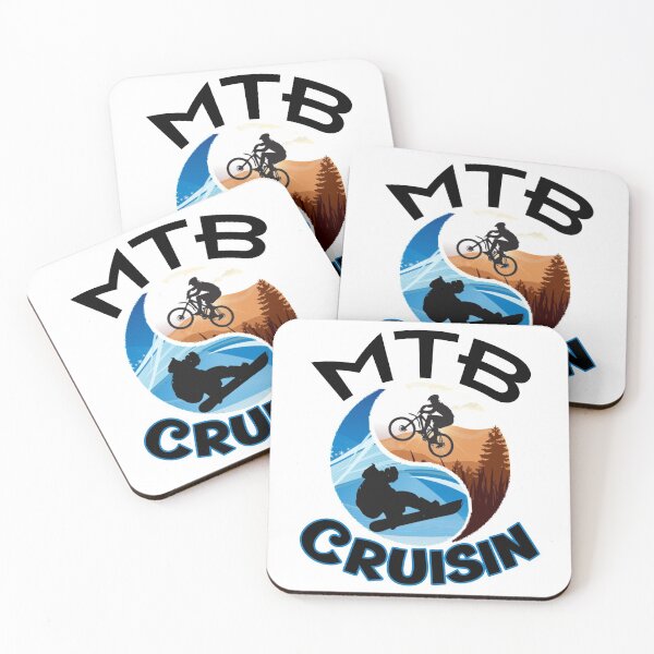 Item preview, Mountain Biking and Snowboarding, MTB Cruisin, yin and yang, Perfect gift for mountain bikers or snowboarders designed and sold by HazardPaay.