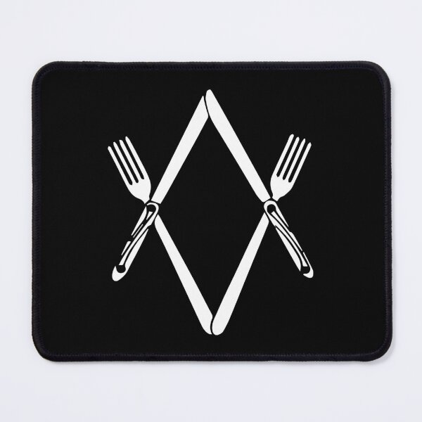 Item preview, Freemason Knife Fork Symbol designed and sold by signsandsymbols.