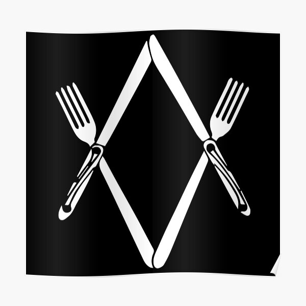 "Freemason Knife Fork Symbol" Poster by signsandsymbols Redbubble