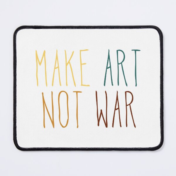 Item preview, Make art not war - tall retro designed and sold by annaguerrawords.