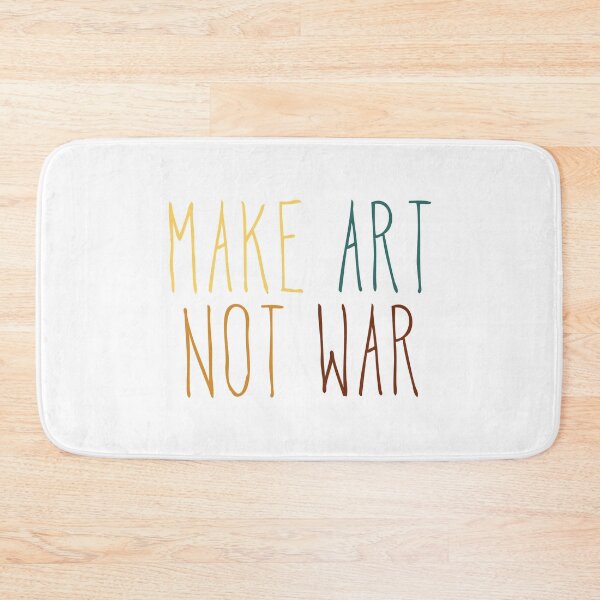 Item preview, Make art not war - tall retro designed and sold by annaguerrawords.
