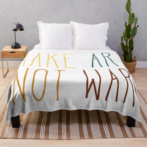 Item preview, Make art not war - tall retro designed and sold by annaguerrawords.
