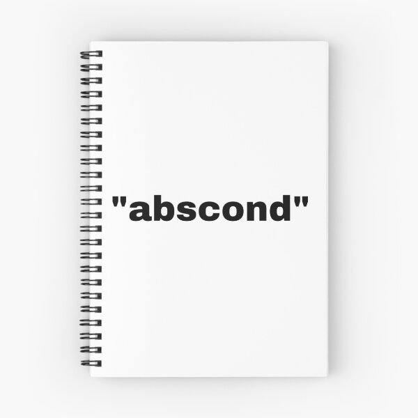 Item preview, "abscond" single word with quotation marks designed and sold by JonathanFTR.