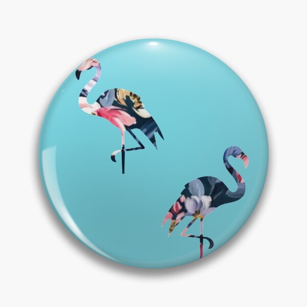 Item preview, Floral Pinkish - Blue Flamingos  designed and sold by Artbysaeme.