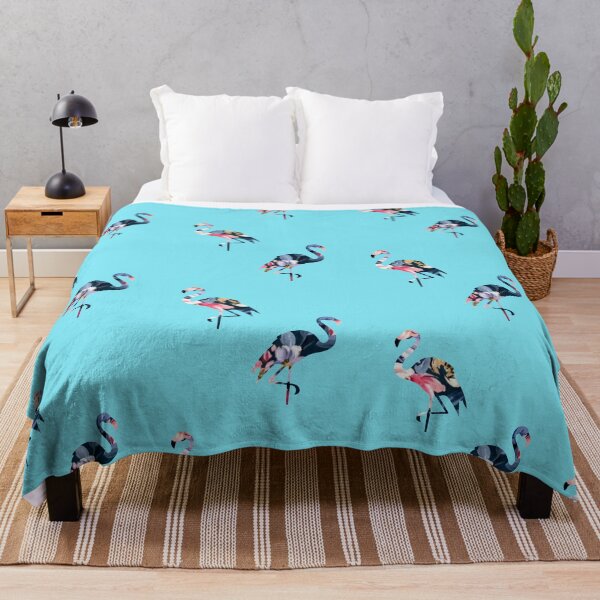 Artikelvorschau, Floral Pinkish - Blaue Flamingos entworfen und verkauft von Artbysaeme.