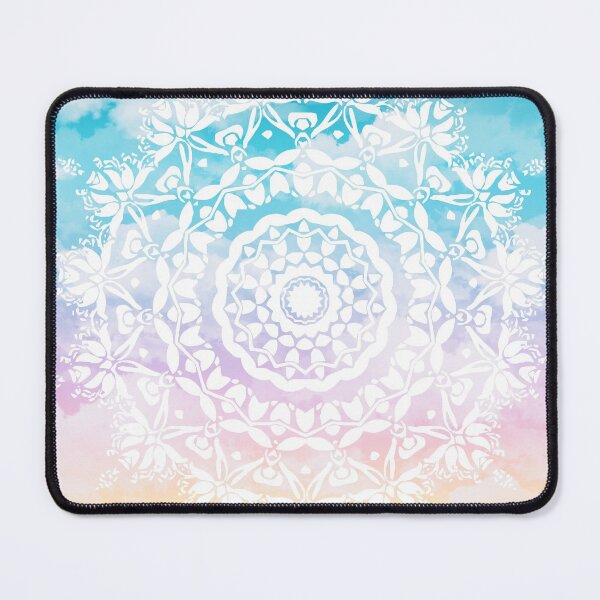 Item preview, Pastel Rainbow Clouds Mandala designed and sold by Julie Erin Designs.