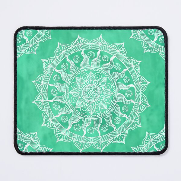 Item preview, Green Boho Chic Mandala designed and sold by Julie Erin Designs.