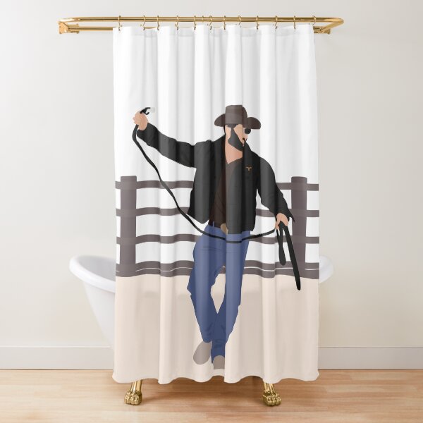 Yellowstone Tv Series Rip Wheeler Shower Curtains Redbubble