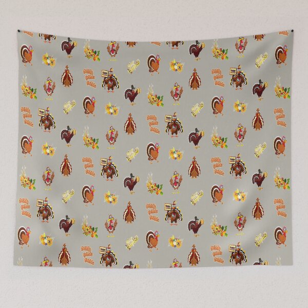 Item preview, Happy Turkeys, Plaid and all things pumpkin Thanksgiving ,Thankful Grateful Blessed, Pumpkin spice and all things nice designed and sold by Adri Barnard.
