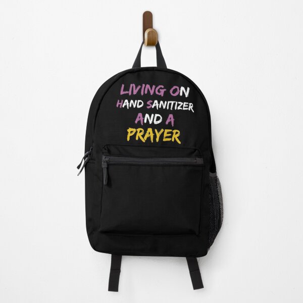 Item preview, living on hand sanitizer and a prayer designed and sold by Jadyco.