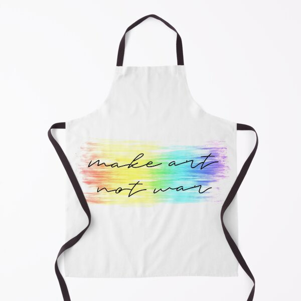 Item preview, Make art not war - black and rainbow stroke designed and sold by annaguerrawords.