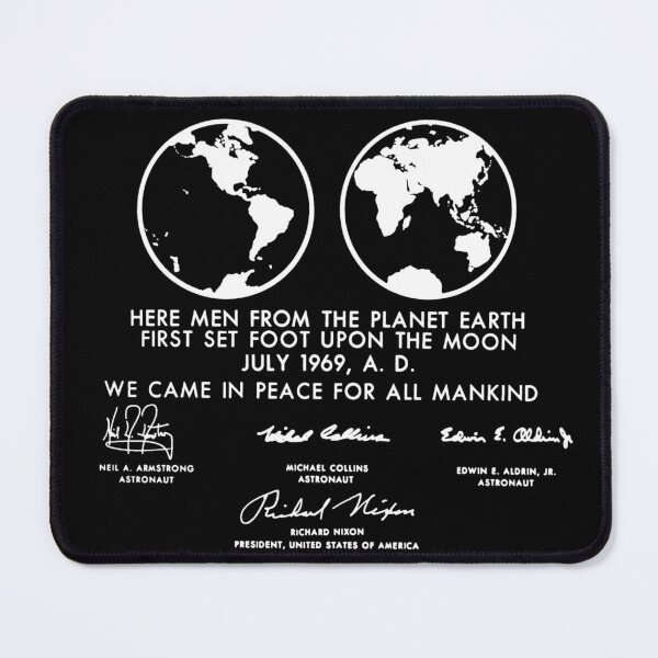 Artikelvorschau, Apollo 11 Eagle Lander Plakette NASA Mondlandung entworfen und verkauft von jutulen.