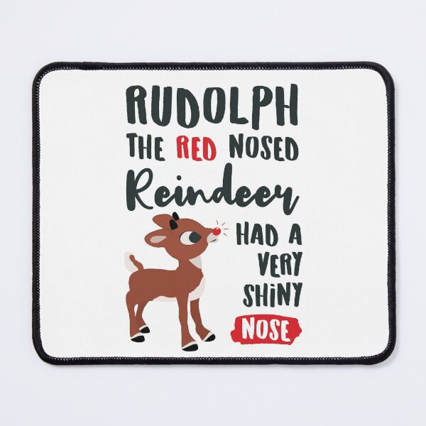 Item preview, Classic Rudolph the Red Nosed Reindeer Typography © GraphicLoveShop designed and sold by Graphic Love Shop.