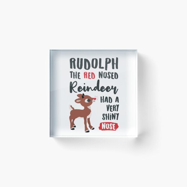 Item preview, Classic Rudolph the Red Nosed Reindeer Typography © GraphicLoveShop designed and sold by Graphic Love Shop.