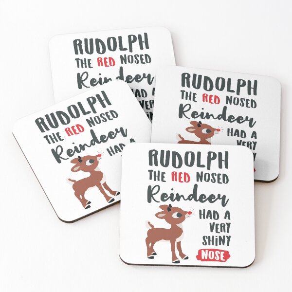 Item preview, Classic Rudolph the Red Nosed Reindeer Typography © GraphicLoveShop designed and sold by Graphic Love Shop.