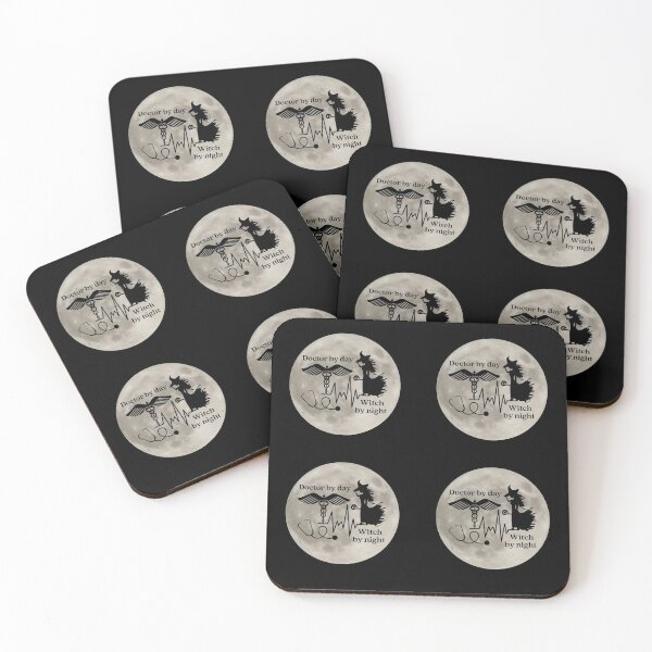 Item preview, Doctor by day, witch by night pattern design designed and sold by Auntieck.