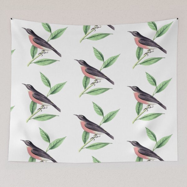 Item preview, Mythical Bird on Orange leaves illustration designed and sold by OByD.